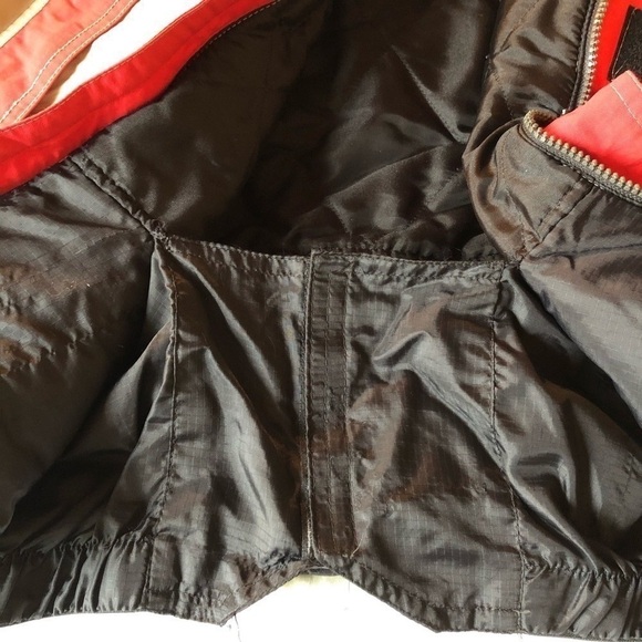 Vintage Elho Carving Winter Ski Snowboard Jacket Colorblock Red Tan Size XL - Picture 8 of 15